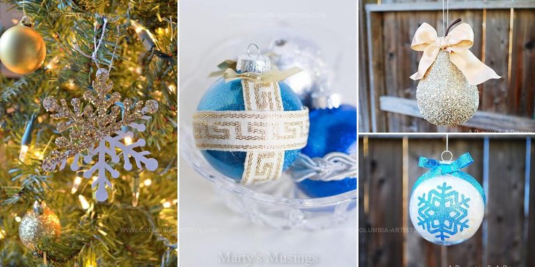 3552437 DIY Glitter Christmas Decorations