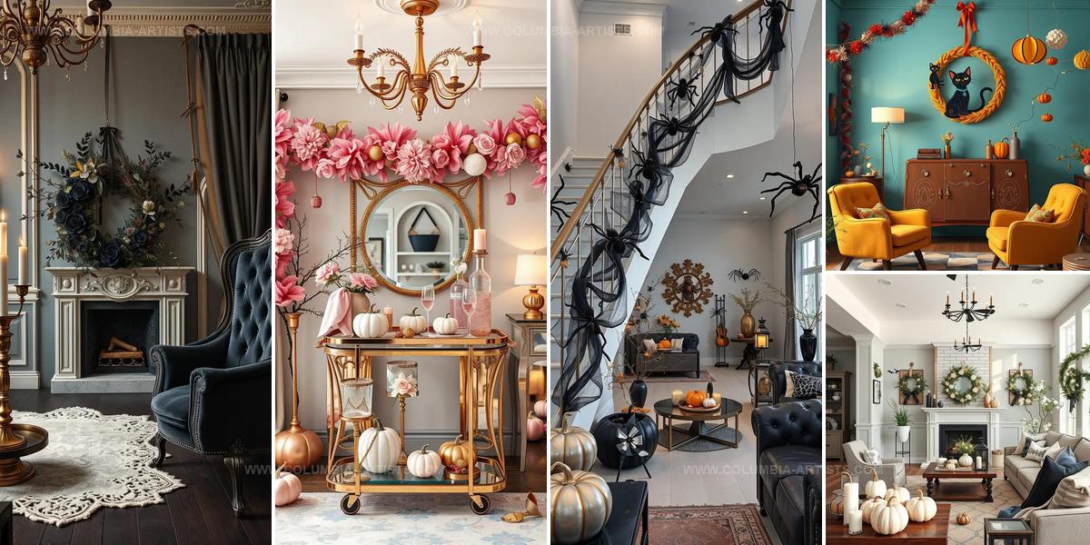 6193539 Trendy Halloween Wreaths and Garlands