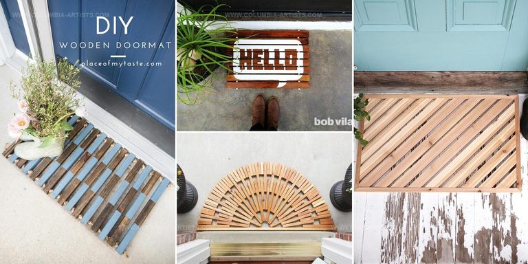 9932320 DIY Wooden Doormat Ideas
