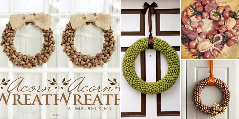 1734671 DIY Nut And Acorn Wreaths For Fall