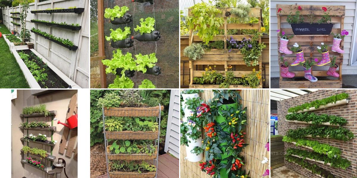4407382 Upcycled Vertical Garden Ideas
