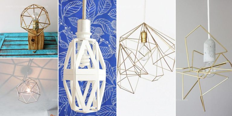 9964705 DIY Geometric Lamp Ideas