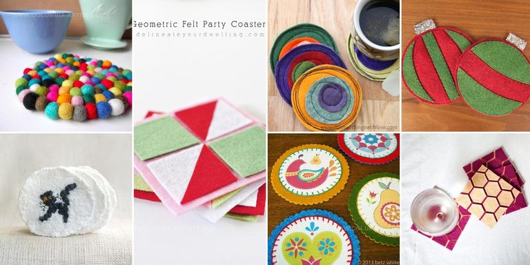 2349738 DIY Felt Coaster Ideas