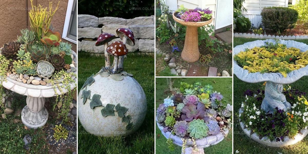 5625169 Bird Bath Repurpose Ideas