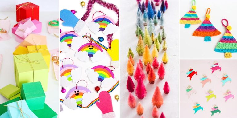 2136018 DIY Rainbow Christmas Decorations