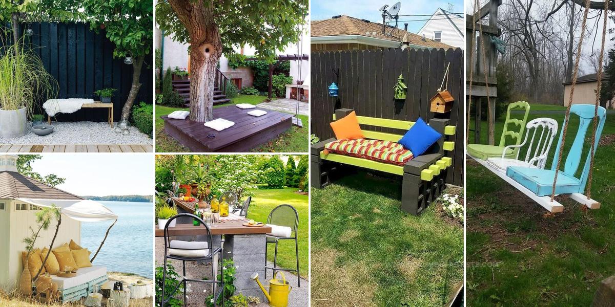 9030359 DIY Garden Seating Ideas