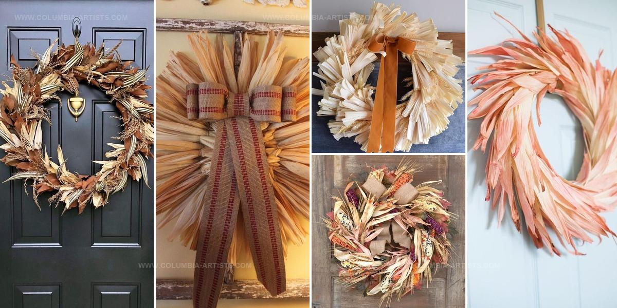 7455614 Corn Cob And Husk Wreaths
