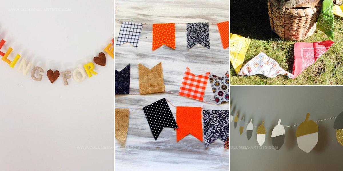 8260723 DIY Fall Bunting Ideas