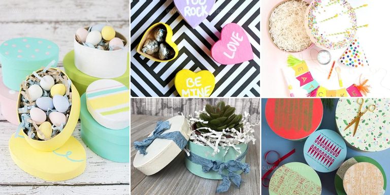 1843949 DIY Paper Mache Gift Boxes