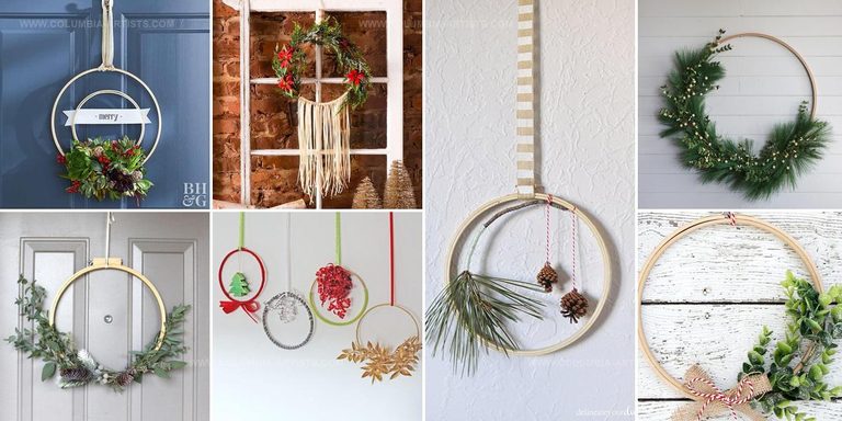 5767546 DIY Embroidery Hoop Christmas Wreaths