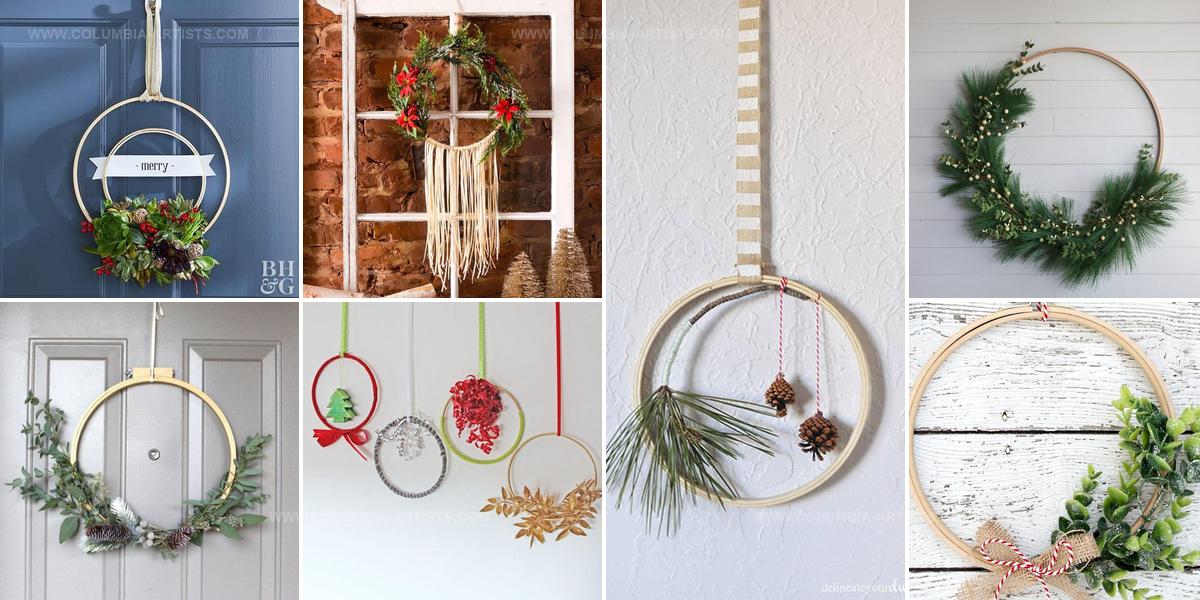 5767546 DIY Embroidery Hoop Christmas Wreaths