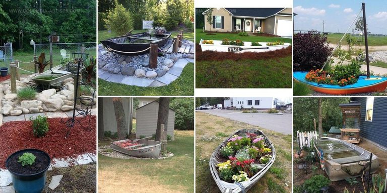 5074500 Old Boat Garden Landscaping Ideas