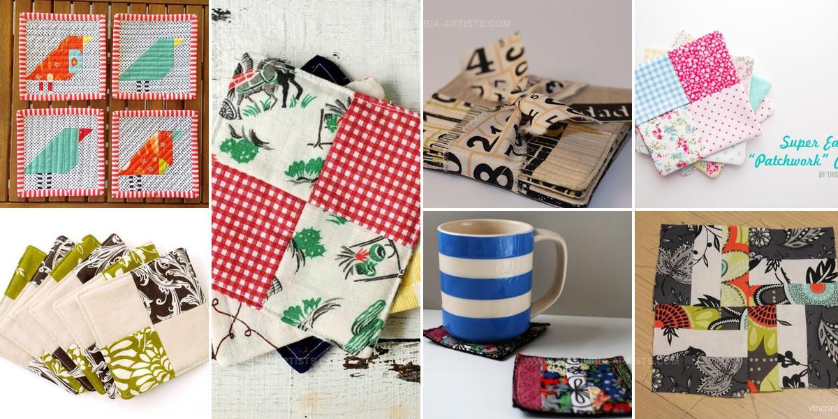 4967068 DIY Patchwork Coaster Tutorials