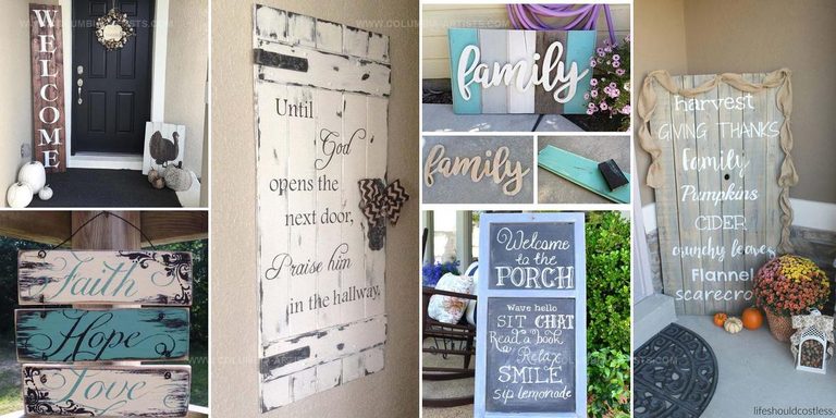 8168705 DIY Front Porch Sign Ideas