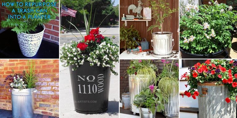 9070578 Cheap DIY Dustbin Planters