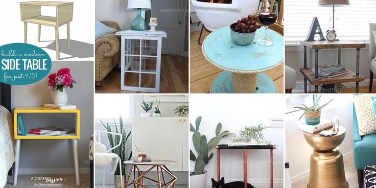 7697842 DIY Side Table Ideas