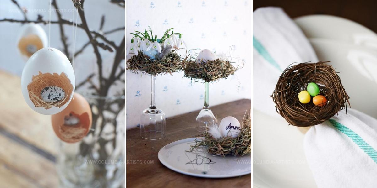 9219142 DIY Easter Bird Nest Decorations