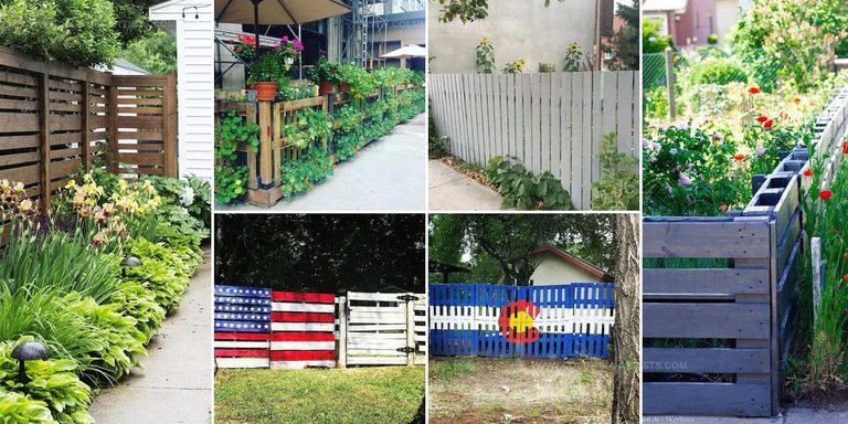 6808837 DIY Pallet Fence Ideas