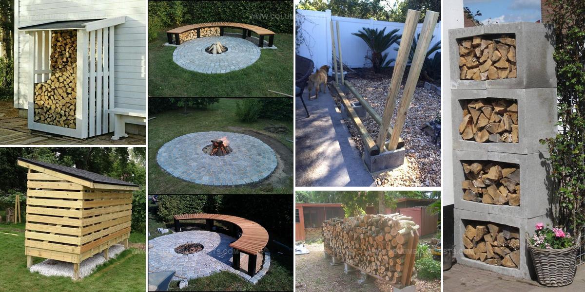 2739341 Outdoor DIY Firewood Rack Ideas