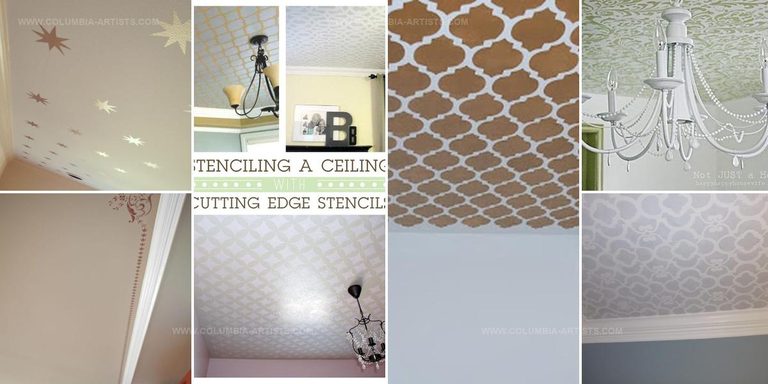 4167227 Bold DIY Stenciled Ceiling Ideas