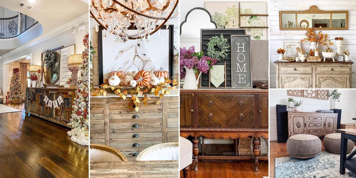 1077707 Wood Sideboard Decor Ideas
