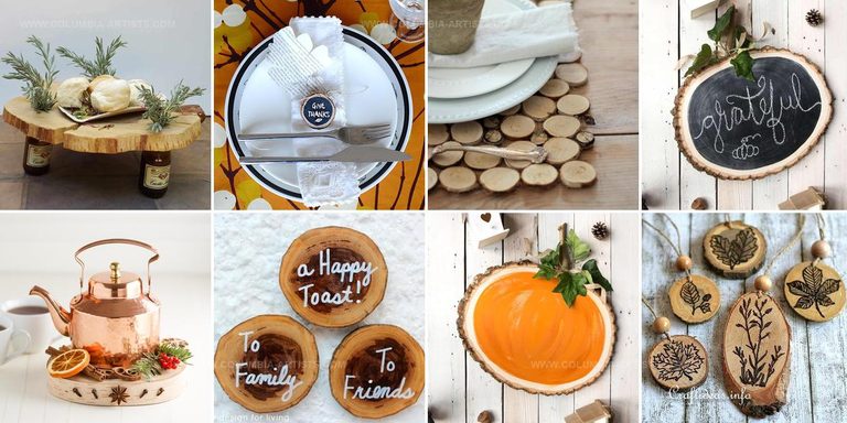 4747889 Wood Slice DIY Thanksgiving Crafts