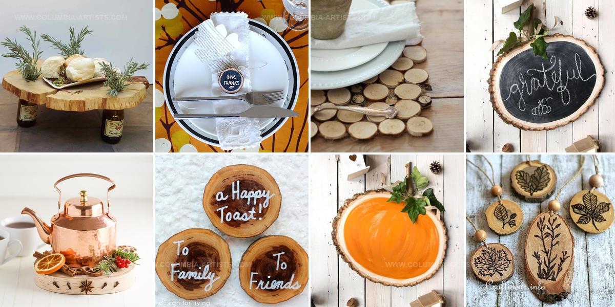 4747889 Wood Slice DIY Thanksgiving Crafts