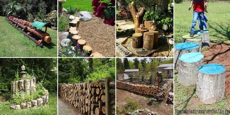7042327 Rustic DIY Wood Log Ideas