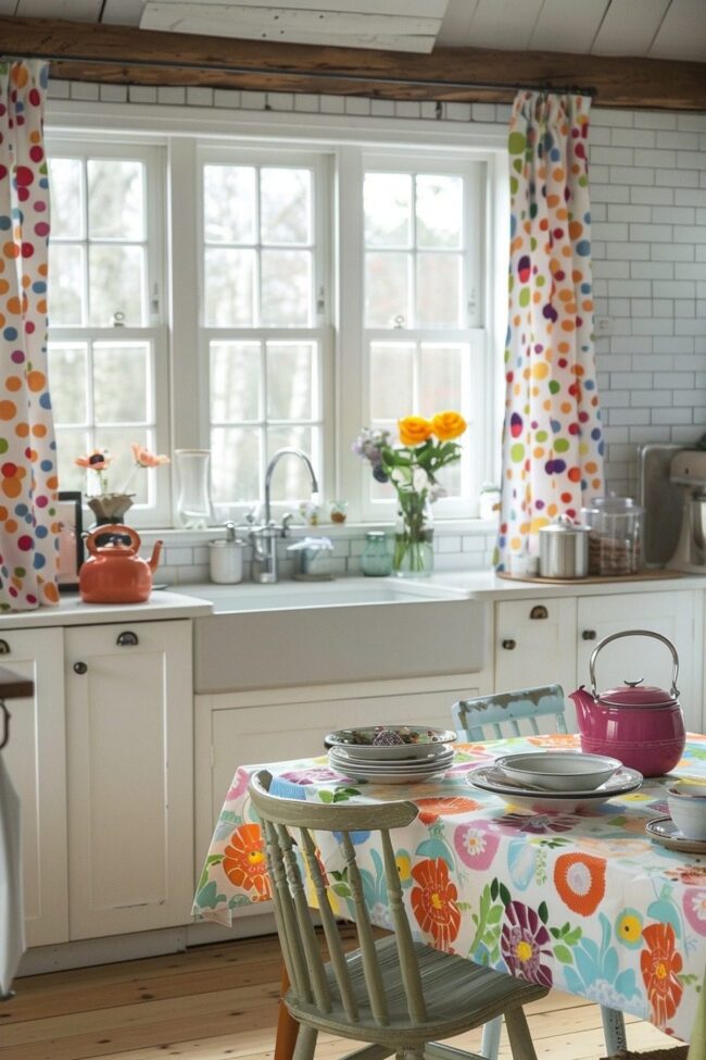 Whimsical Dot Drapes