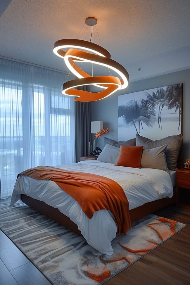 Sculptural LED Chandeliers for Elegance