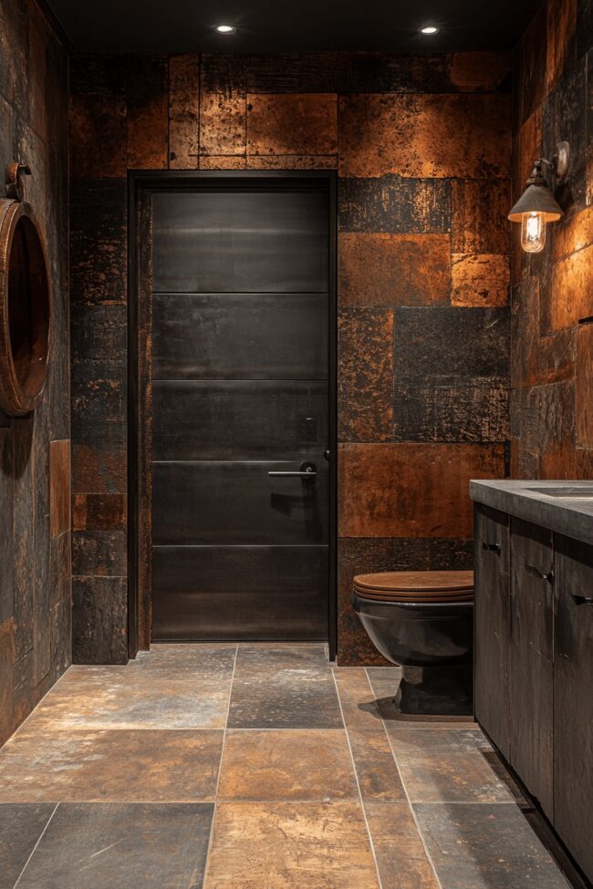 Foundry-Style Bathroom Finishes