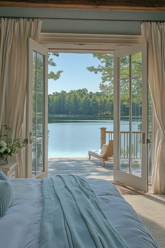 Lakeside Tranquility Master Bedroom