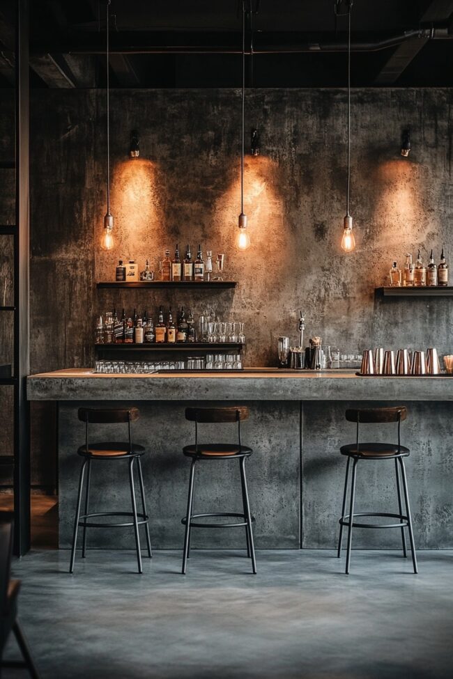 Stylish and Functional Bar Area