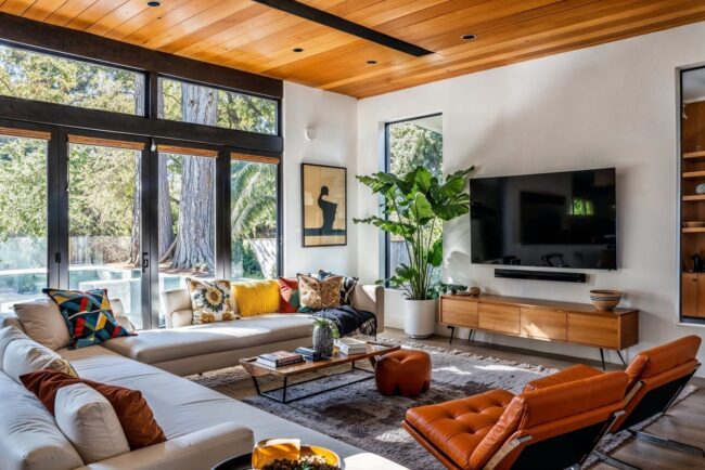 Mid Century Modern Living Room Layouts