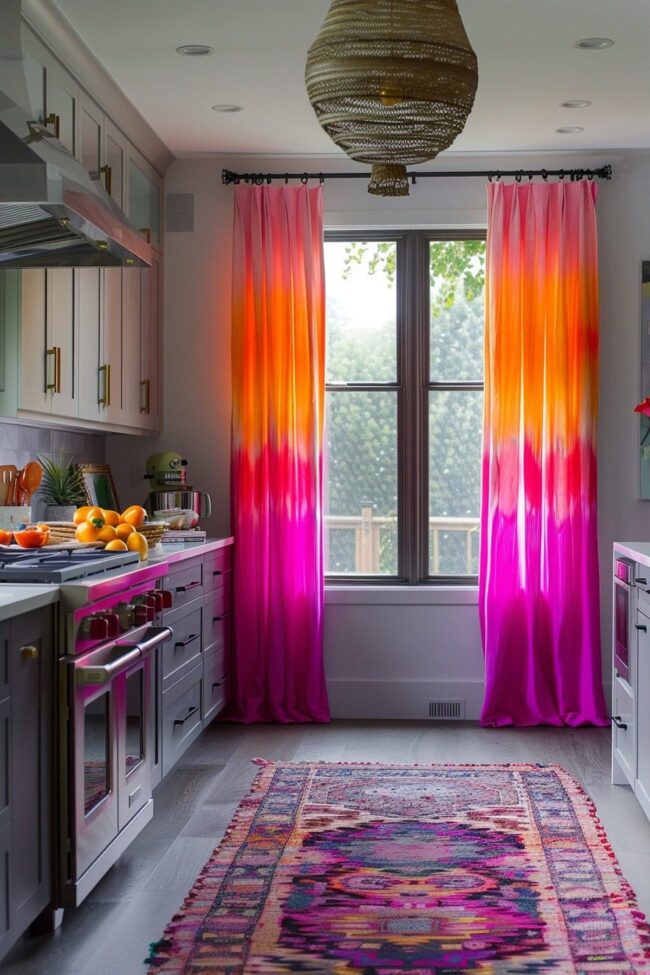 Vibrant Gradient Drapery