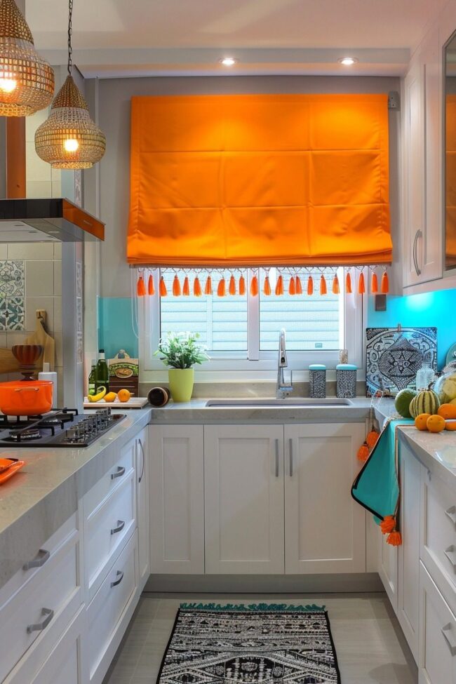 Vibrant Tassel Curtain Accents