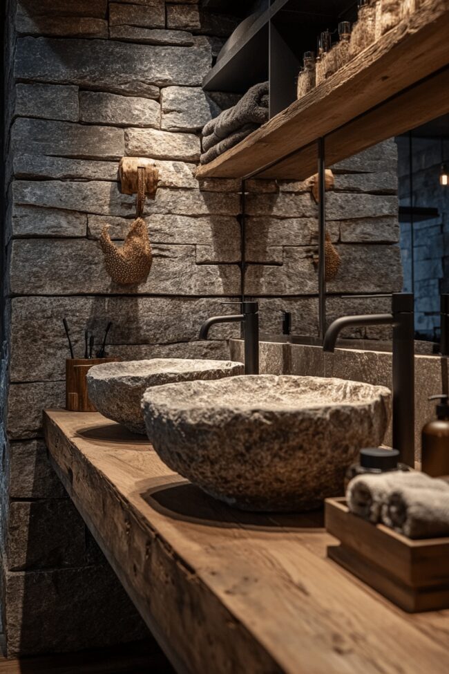 Rustic Stone Sink Creations