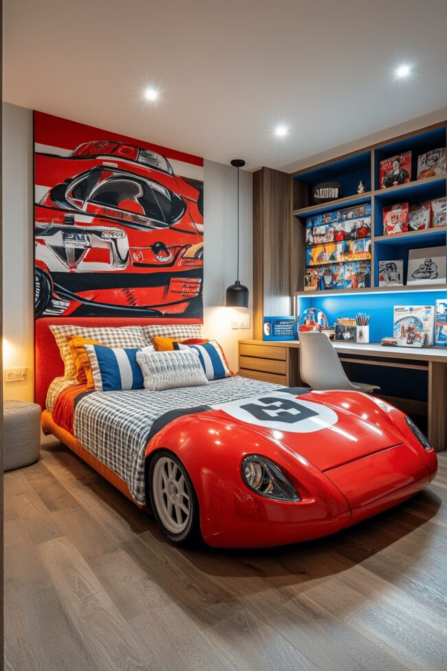 Sports-Themed Fun Kids Bedroom