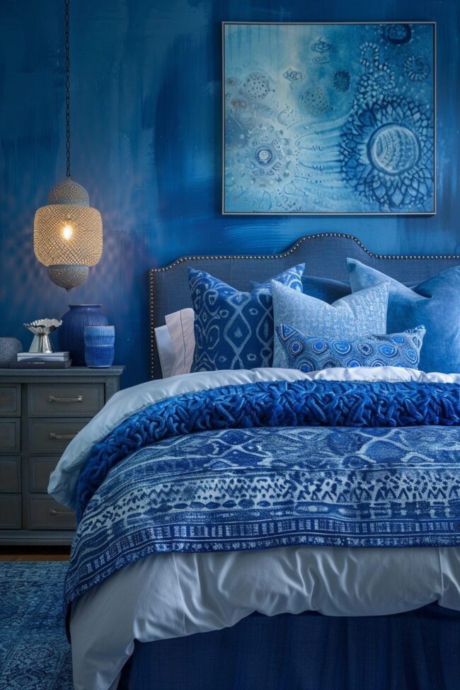 Deep Blue Ocean Bedroom