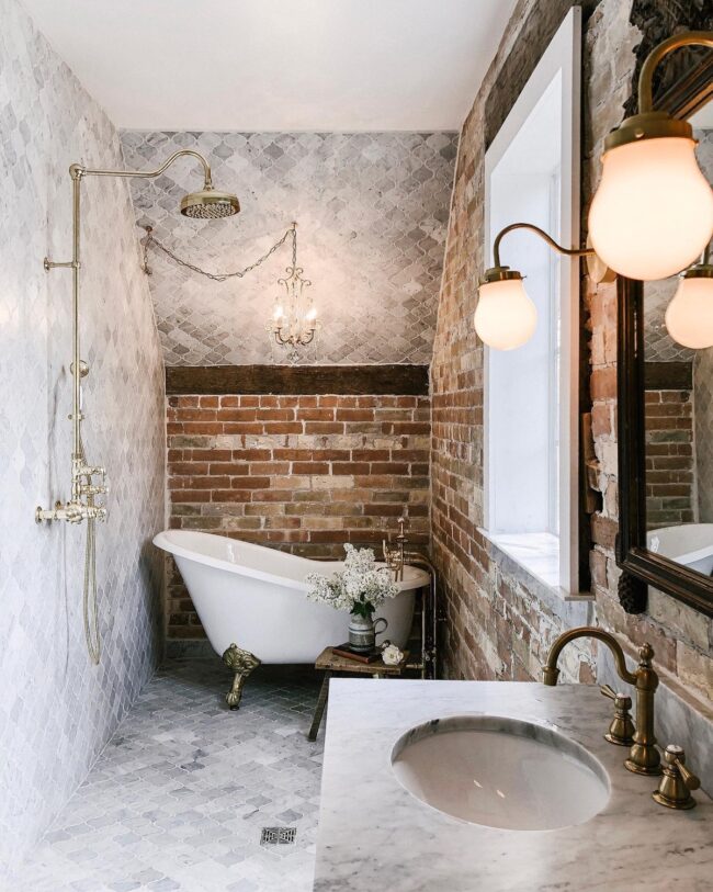 Best Color Palettes for an Industrial-Style Bathroom
