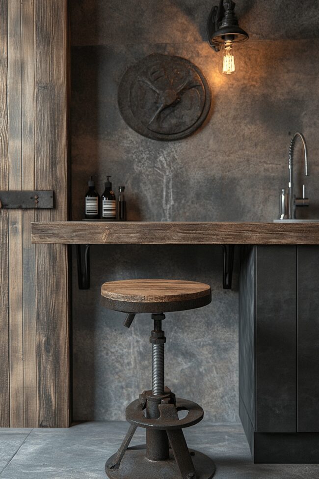 Industrial Style Bar Stool Seating