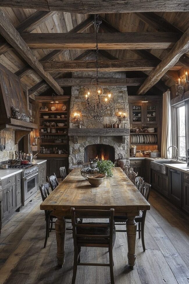 Dark Charm of Rustic Gothic Style