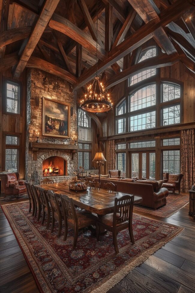 Timber Frame Great Room