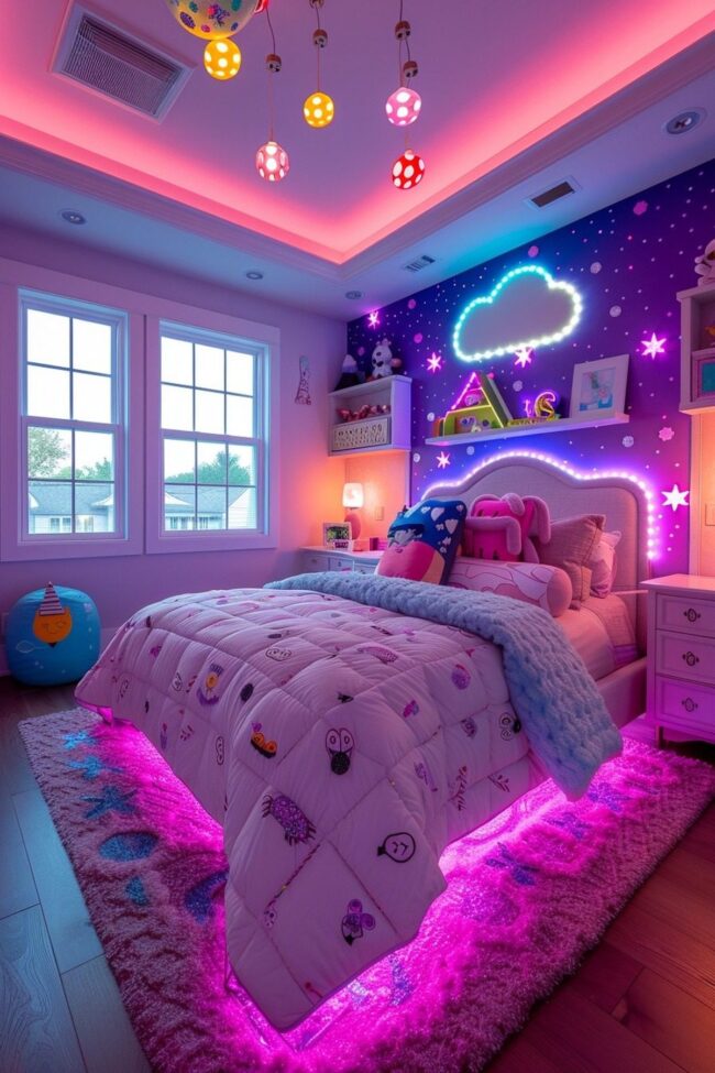 Fun LED Themes for Kids Rooms