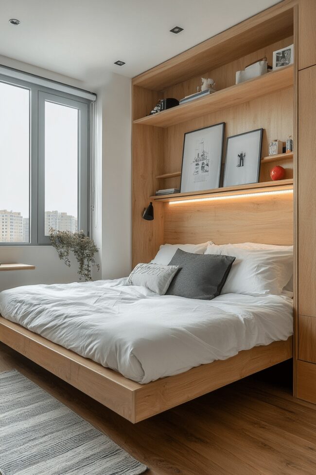 Space-Efficient Minimalist Bedroom