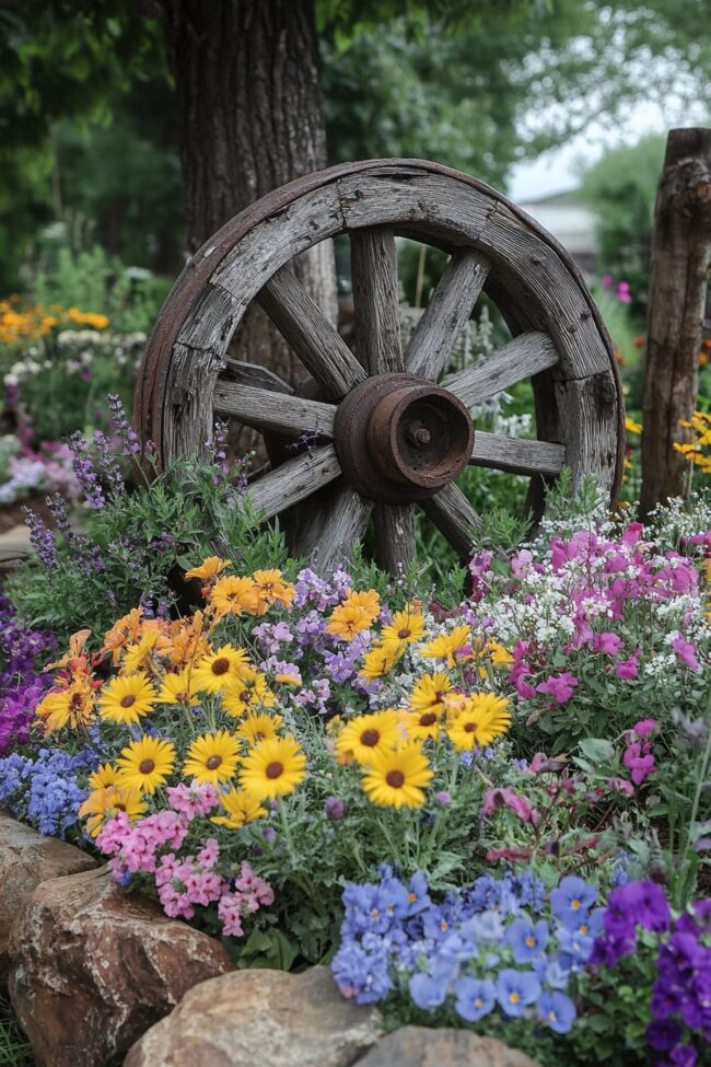 Rustic Wagon Wheel Accents