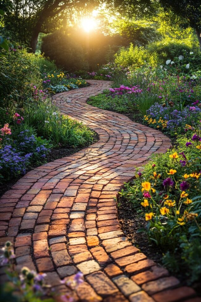 Reclaimed Brick Walkways