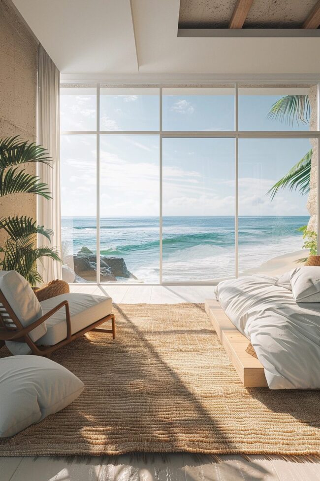 Modern Beachfront Living Room