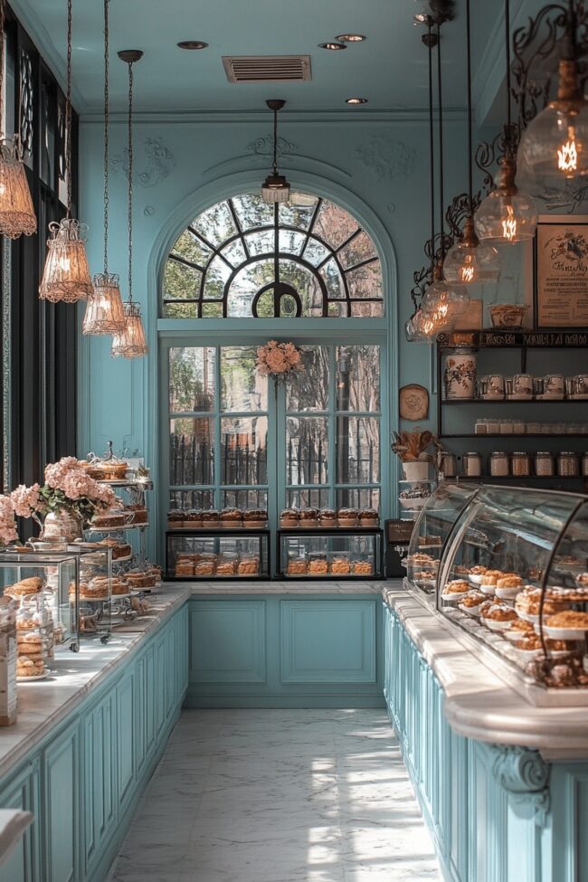 Vintage Parisian Bakery Corner