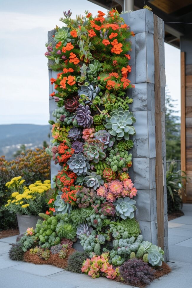 Lush Vertical Garden